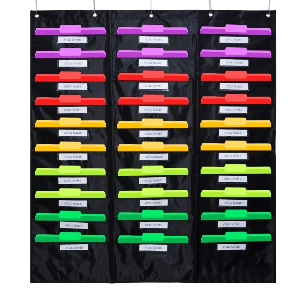 Godery School Pocket Chart, 30 Signatory Pocket, Heavy Duty Hanging File Folders Pocket Chart Cascading Organizer & 5 Hangers
Godery School Pocket Chart, 30 Signatory Pocket, Heavy Duty Hanging File Folders Pocket Chart Cascading Organizer & 5 Hangers