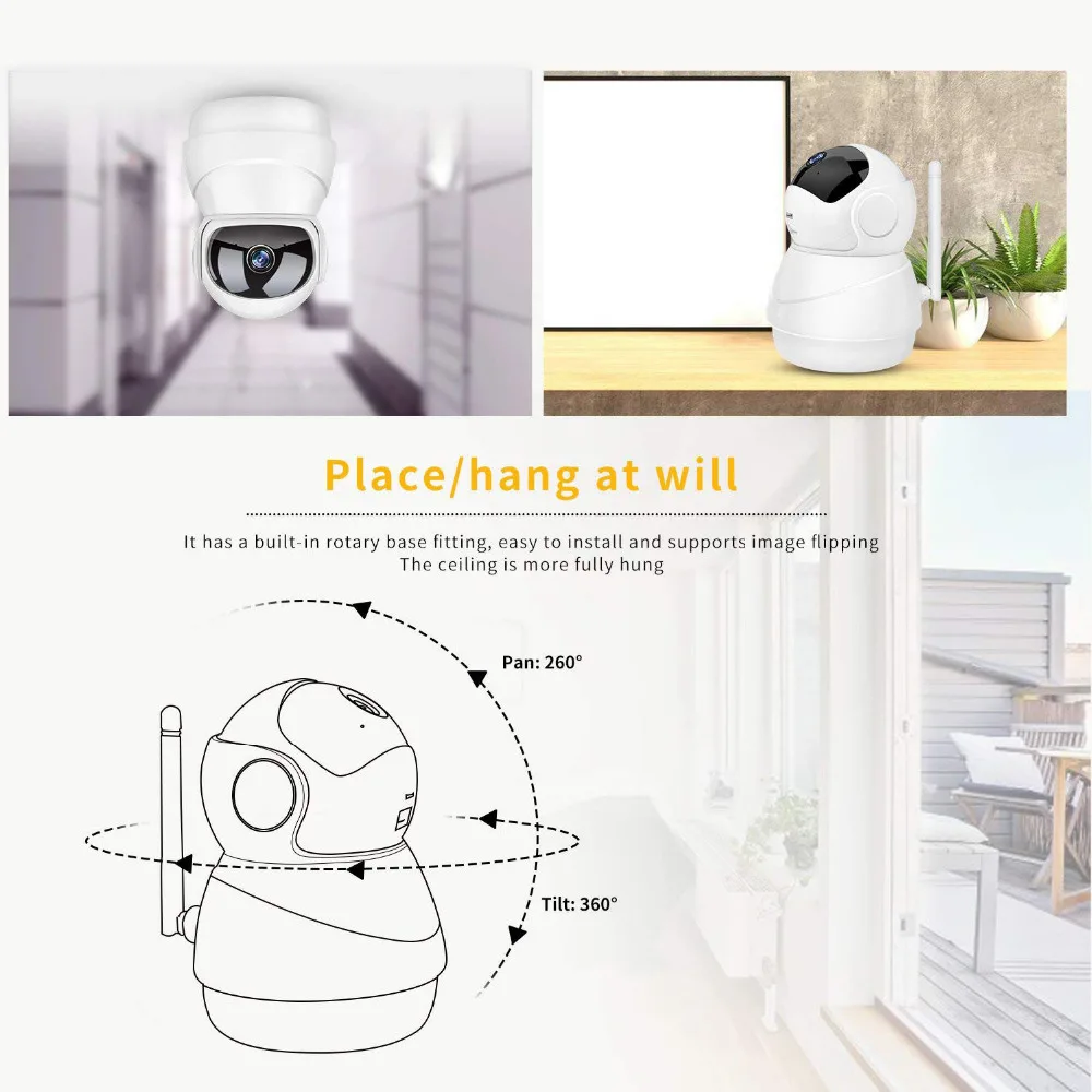 Sacam HD 1080p secure wireless wifi camera IP security with shaking head CCTV home video surveillance system infrared night visi
Sacam HD 1080p secure wireless wifi camera IP security with shaking head CCTV home video surveillance system infrared night visi