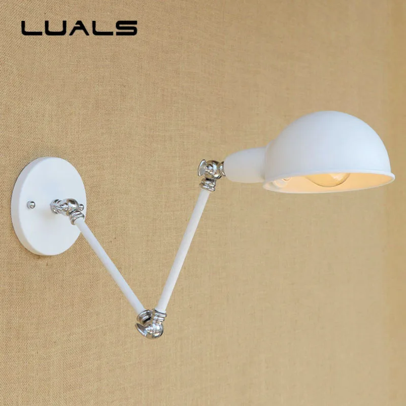 Nordic Vintage Wall Lamp Iron Art Adjustable Metal White Color Painting LED Wall Light Restaurant Bedroom Art Deco Lighting
Nordic Vintage Wall Lamp Iron Art Adjustable Metal White Color Painting LED Wall Light Restaurant Bedroom Art Deco Lighting