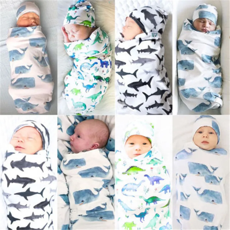 2018 Fashion Newborn Baby Boy Girl Sleeping Bag Cute Baby Boys Girls Shark Print Swaddle Blanket Sleeping Swaddle Wrap+Hat 2Pcs
2018 Fashion Newborn Baby Boy Girl Sleeping Bag Cute Baby Boys Girls Shark Print Swaddle Blanket Sleeping Swaddle Wrap+Hat 2Pcs