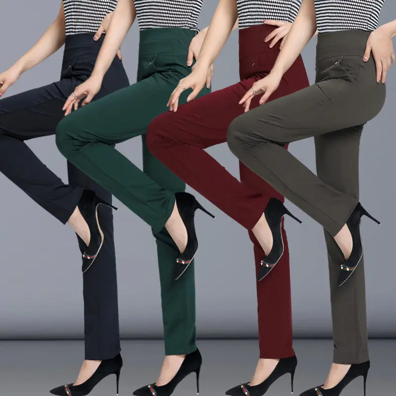 Women Pants 2020 Spring Fall Straight Pants Slim Casual Female Stretch Trousers black fashion Jeans office Trousers 4XL 6xL
Women Pants 2020 Spring Fall Straight Pants Slim Casual Female Stretch Trousers black fashion Jeans office Trousers 4XL 6xL