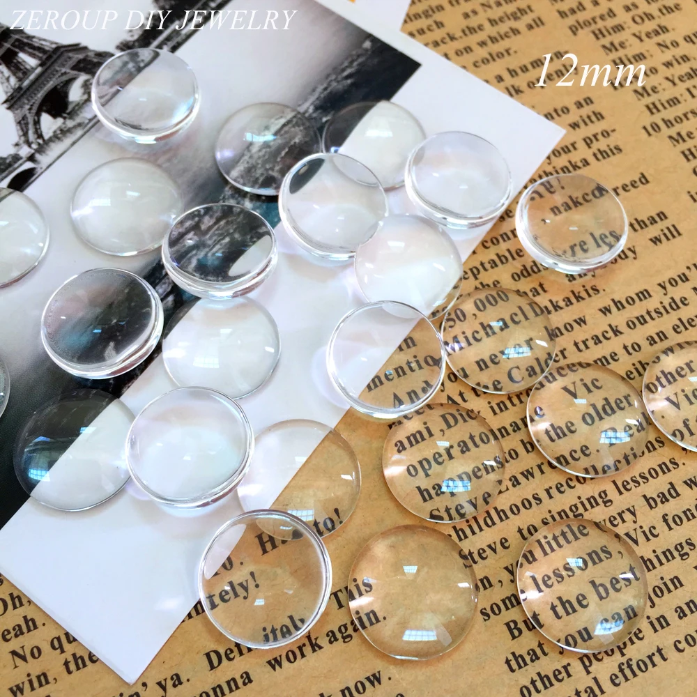 ZEROUP 50pcs/lot 12mm Handmade Transparent Clear Glass Cabochon Domed Round Jewelry Accessories Supplies for jewelry
ZEROUP 50pcs/lot 12mm Handmade Transparent Clear Glass Cabochon Domed Round Jewelry Accessories Supplies for jewelry