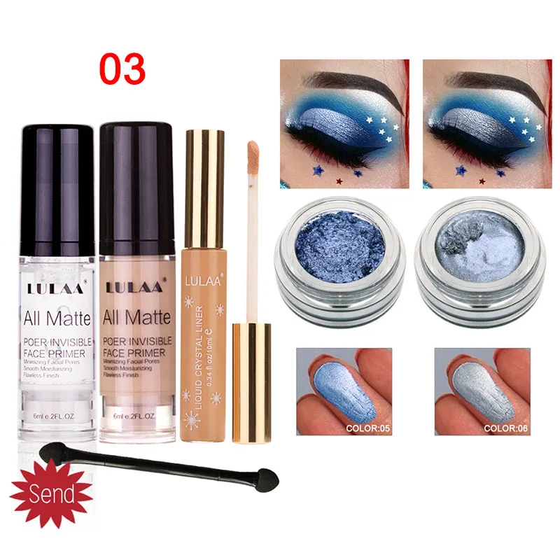 Face Makeup Base+Concealer+Foundation+Eyeshadow Set Moisturizing Facial Cosmetics SSwell
Face Makeup Base+Concealer+Foundation+Eyeshadow Set Moisturizing Facial Cosmetics SSwell