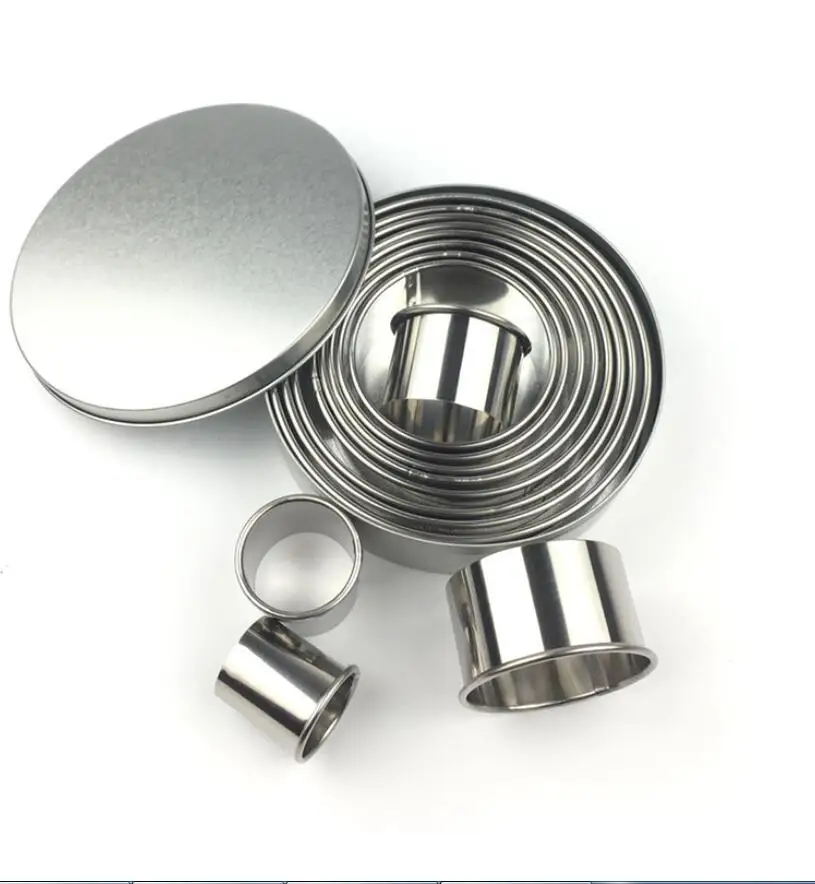 12PCs/ Set Round Shape Cookie Cutter Slicer Bread Biscuit Stainless Steel Cake Mold Kitchen Baking Fondant Cake Decorating Tools
12PCs/ Set Round Shape Cookie Cutter Slicer Bread Biscuit Stainless Steel Cake Mold Kitchen Baking Fondant Cake Decorating Tools