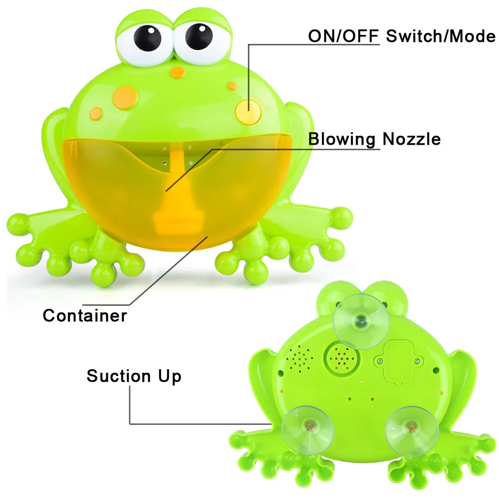 Bath toy 2019 TOP Bubble Machine Big Frogs Automatic Bubble Maker Blower Music Bath Toy for Baby 5.14
Bath toy 2019 TOP Bubble Machine Big Frogs Automatic Bubble Maker Blower Music Bath Toy for Baby 5.14