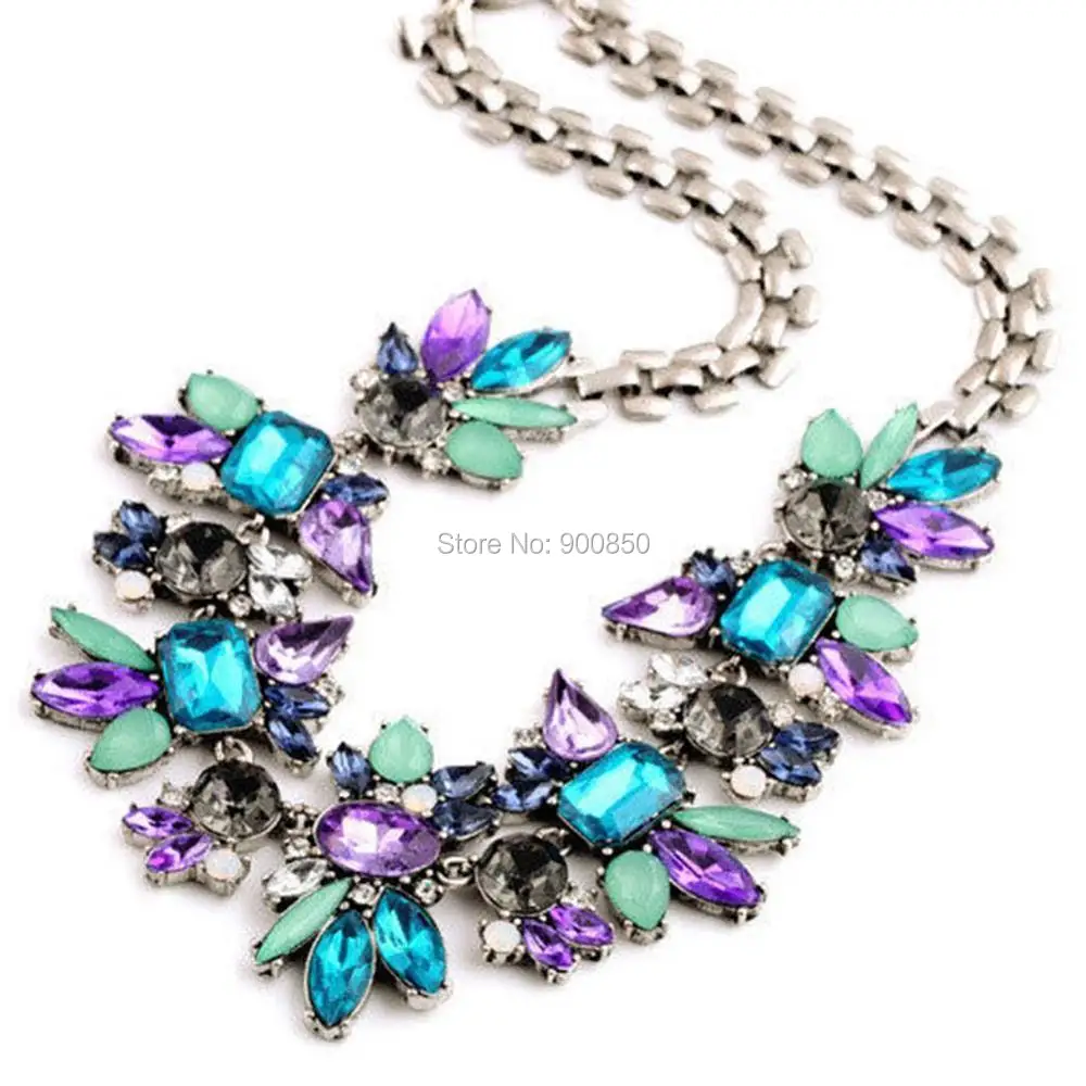 Elegant Copper Alloy Choker Necklace Crystal Gem Flower Statement Necklace Clavicle Chain Necklace For Women Jewelry
Elegant Copper Alloy Choker Necklace Crystal Gem Flower Statement Necklace Clavicle Chain Necklace For Women Jewelry