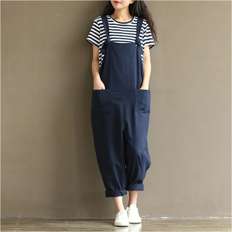 Fashion Women Loose Solid Jumpsuit Strap Dungaree Harem Trousers Ladies Overall Pants Casual Playsuits Plus Size S-5XL
Fashion Women Loose Solid Jumpsuit Strap Dungaree Harem Trousers Ladies Overall Pants Casual Playsuits Plus Size S-5XL