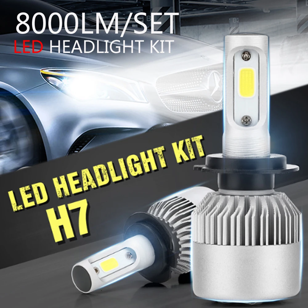 8000LM/ 2PCS/Set LED Car Headlight Auto Head Light Bulb H1 H3 H4 H7 H11 H13 H27 9004 HB3 9006 HB4 9007 HB5 Lamps for Car Styling
8000LM/ 2PCS/Set LED Car Headlight Auto Head Light Bulb H1 H3 H4 H7 H11 H13 H27 9004 HB3 9006 HB4 9007 HB5 Lamps for Car Styling