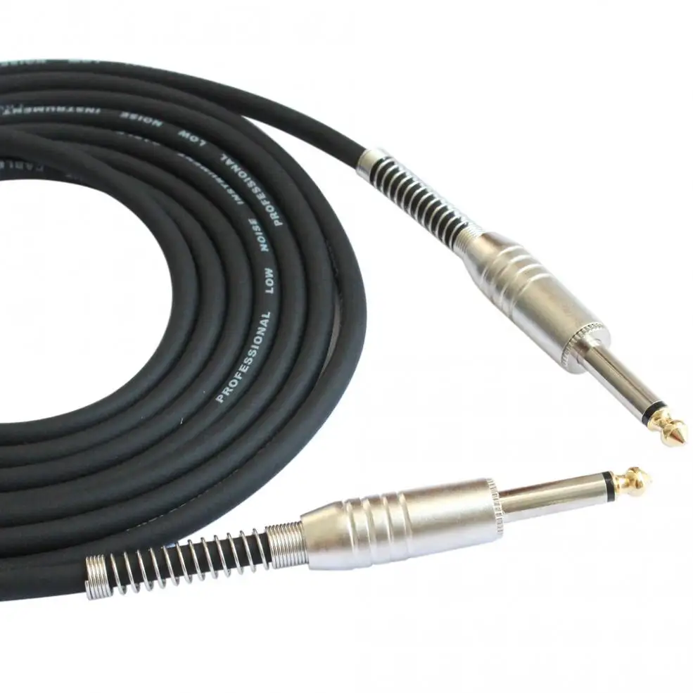 3m 10ft Mono Cable Audio Male to Male Cable Rubber Coat Wire Copper Cord 6.3mm Straight Plug for Electric Instruments
3m 10ft Mono Cable Audio Male to Male Cable Rubber Coat Wire Copper Cord 6.3mm Straight Plug for Electric Instruments
