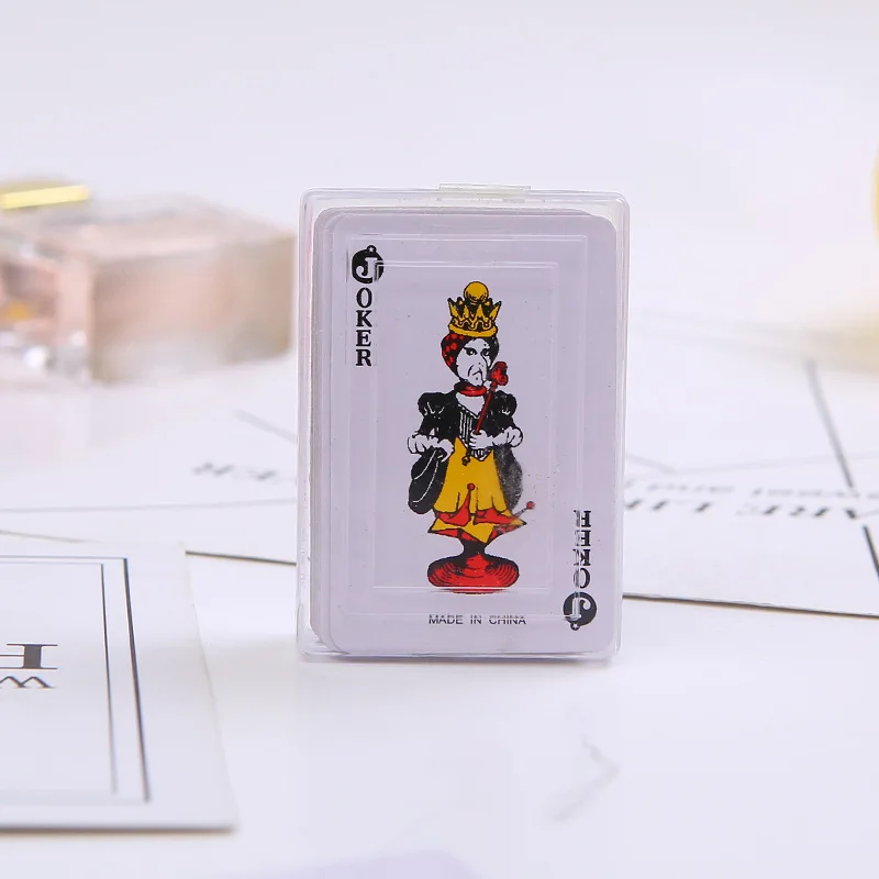 New Outdoor Travel Portable Playing card Transparent Hard Plastic Boxed Shaped Paper Mini Board Game Poker
New Outdoor Travel Portable Playing card Transparent Hard Plastic Boxed Shaped Paper Mini Board Game Poker