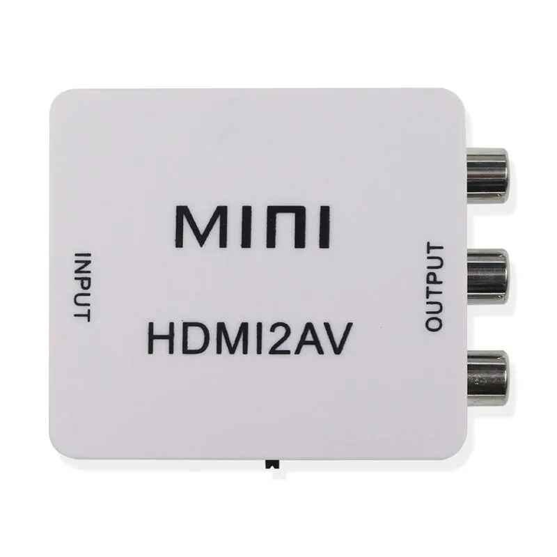 5PCS Mini HD 1080P HDMI2AV Video Converter Box HDMI to RCA AV/CVSB L/R Video Support NTSC PAL Output HDMI TO AV Adapter
5PCS Mini HD 1080P HDMI2AV Video Converter Box HDMI to RCA AV/CVSB L/R Video Support NTSC PAL Output HDMI TO AV Adapter
