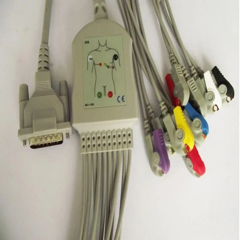 Compatible For Schilerr AT1/ AT2 /CS6/ CS100/AT101 ECG EKG Cable with leadwires 10 leads Medical EKG Cable Clip End AHA 10K
Compatible For Schilerr AT1/ AT2 /CS6/ CS100/AT101 ECG EKG Cable with leadwires 10 leads Medical EKG Cable Clip End AHA 10K