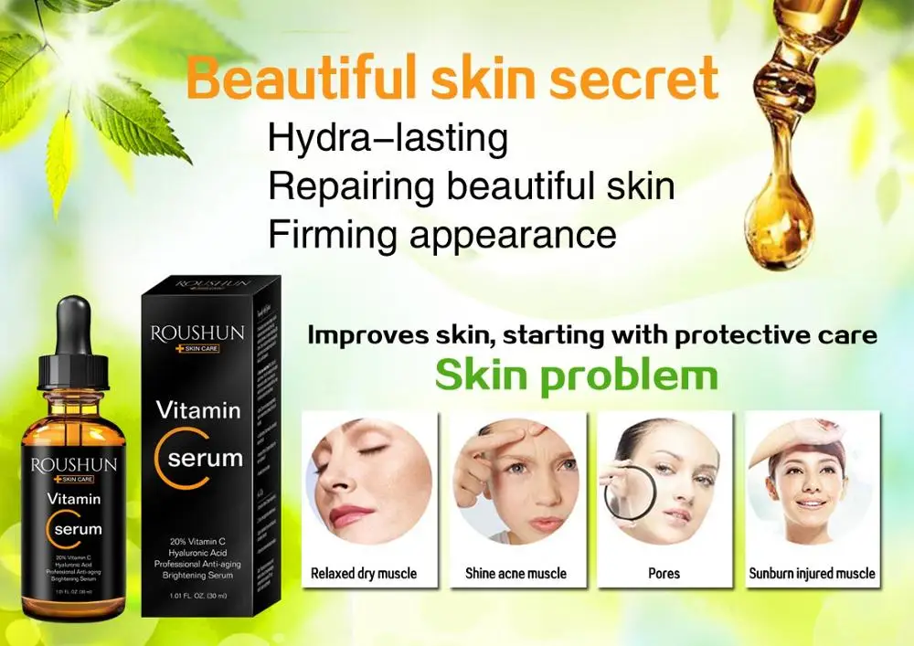 100pcs Facial Repair Skin Serum Retinol Vitamin C Serum Firming Anti-Wrinkle Anti-Aging Anti Acne Serum Skin Care 30ml
100pcs Facial Repair Skin Serum Retinol Vitamin C Serum Firming Anti-Wrinkle Anti-Aging Anti Acne Serum Skin Care 30ml