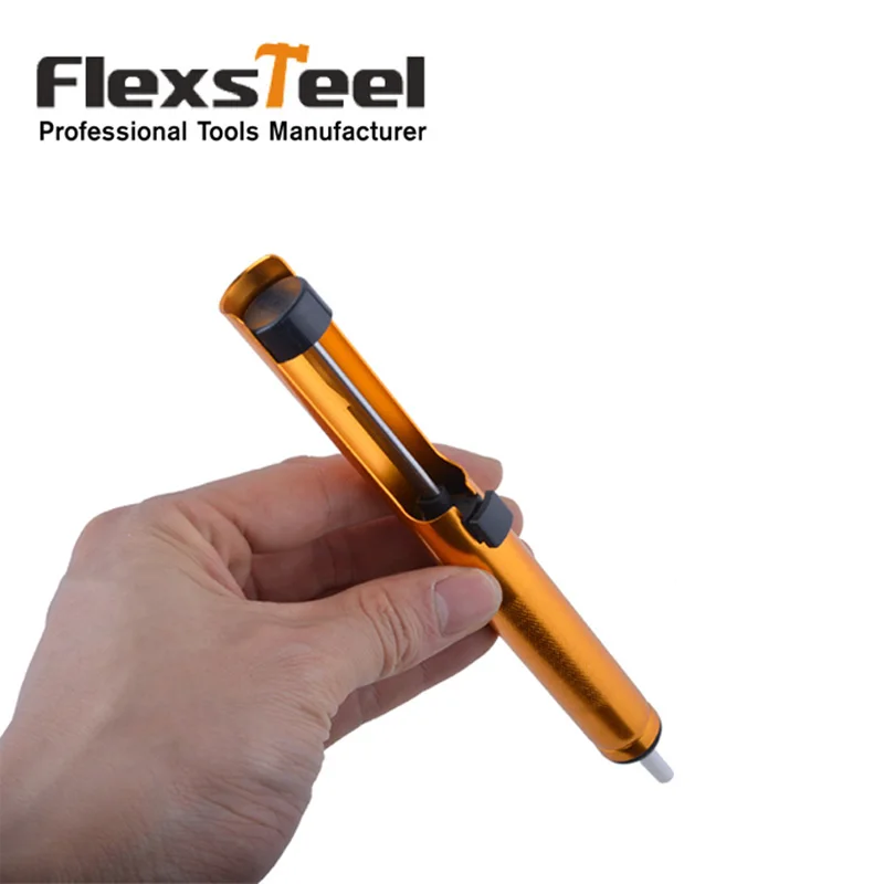 1PC Light Weight Metal Desoldering Pump Solder Sucker Removal Vacuum Soldering Iron Desolder Ideal For PC Board Reparing
1PC Light Weight Metal Desoldering Pump Solder Sucker Removal Vacuum Soldering Iron Desolder Ideal For PC Board Reparing