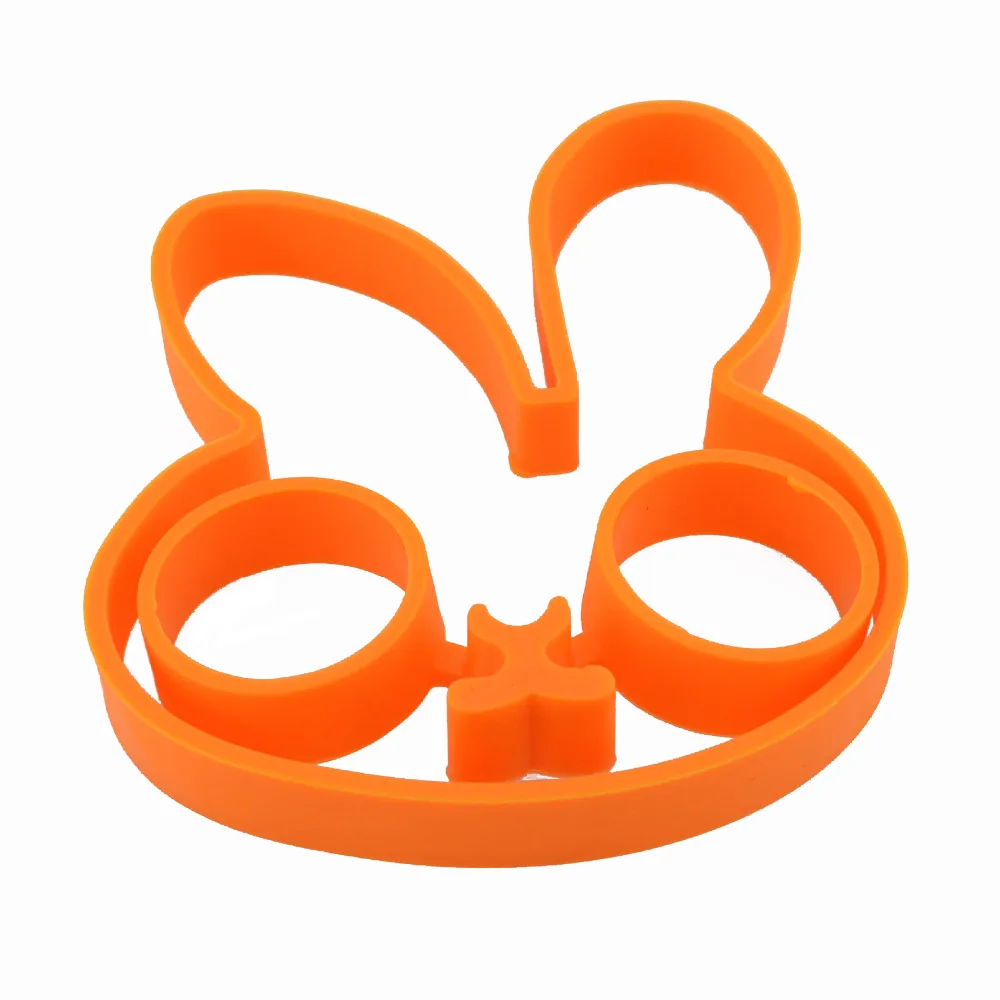 1 шт. оранжевый силикон кролик мультфильм жареное яйцо рамка для завтрака пресс