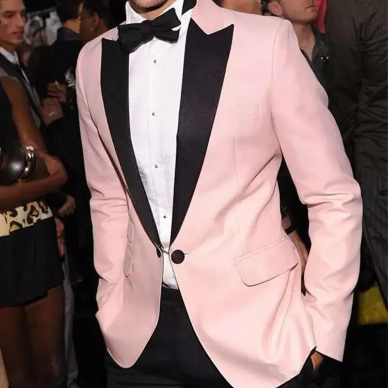New Pink Groom Tuxedos Two Pieces Slim Fit Best Groomsmen Suits Cheap Wedding Suit Men Party Wear (jacket+pant+Tie)
New Pink Groom Tuxedos Two Pieces Slim Fit Best Groomsmen Suits Cheap Wedding Suit Men Party Wear (jacket+pant+Tie)