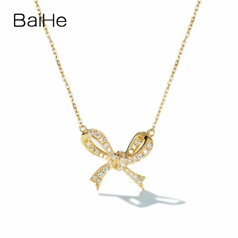 BAIHE однотонное 18K желтое золото H/SI натуральные бриллианты ожерельлье с бантиком для женщин ювелирные изделия Kalung Ikatan Simpul бант-халскет
BAIHE однотонное 18K желтое золото H/SI натуральные бриллианты ожерельлье с бантиком для женщин ювелирные изделия Kalung Ikatan Simpul бант-халскет
