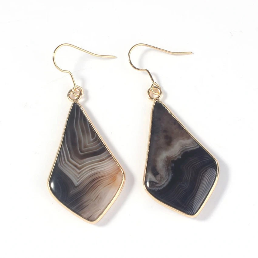 100-Unique 1 Pair Gold Color Stripe Black Agates Water Drop Earrings Elegant Women's Earring Party Gift
100-Unique 1 Pair Gold Color Stripe Black Agates Water Drop Earrings Elegant Women's Earring Party Gift