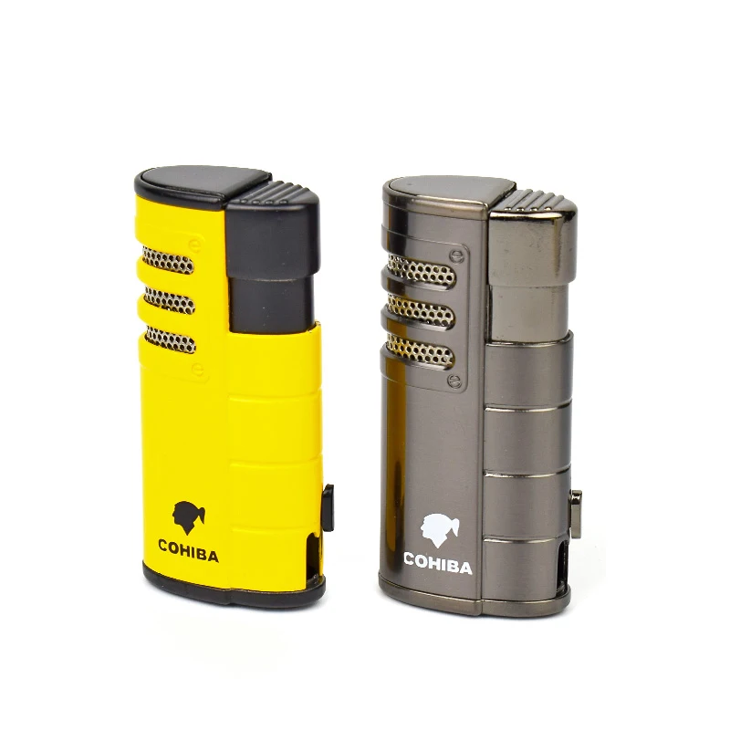 COHIBA зажигалка для сигарет прохладное пламя металлическая ветрозащитная