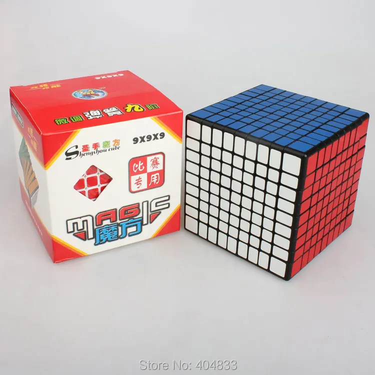 Shengshou 9x9 Cubo Magico черный/белый скоростной куб головоломка образовательная игрушка