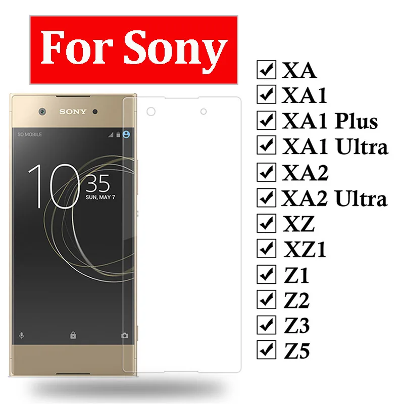 Защитное стекло для Sony xperia xa1 Plus Ultra XA xa2 xz xz1 z1 z2 z3 z5 протектор экрана Сони z на