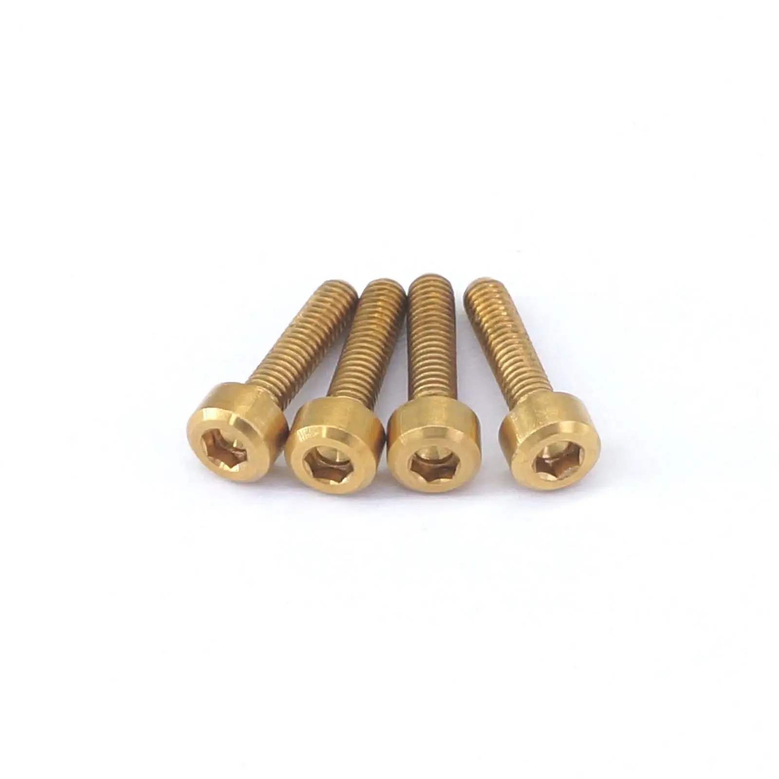 4 PCS M3x12mm GR5 Golden Cap Head Hex Allen Socket Titanium Alloy Screw Bolts For Model Cylinder Cover
4 PCS M3x12mm GR5 Golden Cap Head Hex Allen Socket Titanium Alloy Screw Bolts For Model Cylinder Cover
