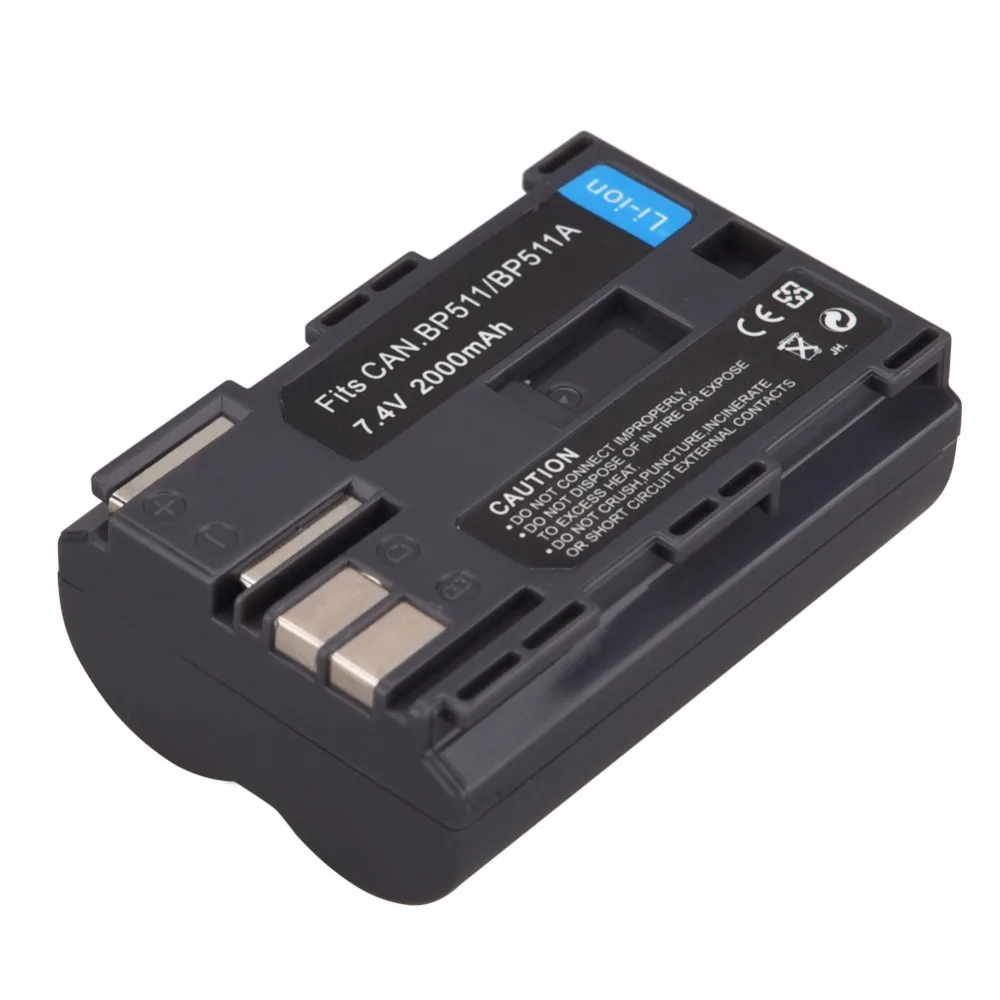 Аккумулятор для цифровой камеры Canon EOS 40D 300D 5D 20D 30D 50D 10D D60 G6 2000 мАч|battery for canon|digital camera