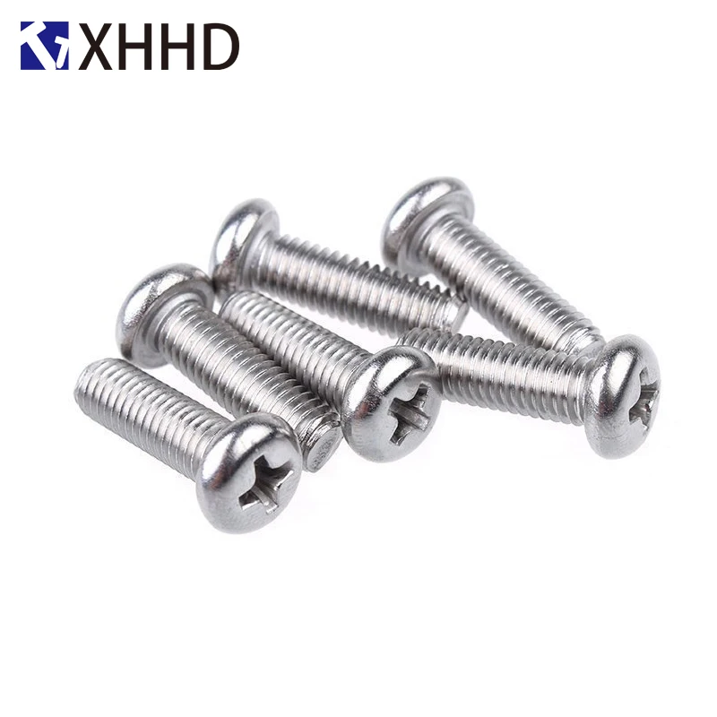 304 Stainless Steel Phillips Pan Round Head Machine Screw Metric Thread Cross Recessed Bolt M1 M1.2 M1.4 M1.6 M2 M2.5 M3 M3.5
304 Stainless Steel Phillips Pan Round Head Machine Screw Metric Thread Cross Recessed Bolt M1 M1.2 M1.4 M1.6 M2 M2.5 M3 M3.5