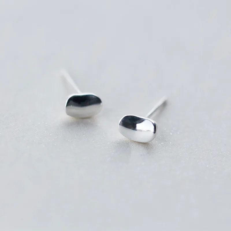 Серьги из стерлингового серебра 925 пробы с простой начесом серьги геометрическим