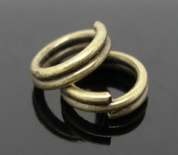8SEASONS 1000PCs Bronze Tone Double Loop Split Open Jump Rings 5mm Dia. (B04411),
8SEASONS 1000PCs Bronze Tone Double Loop Split Open Jump Rings 5mm Dia. (B04411),
