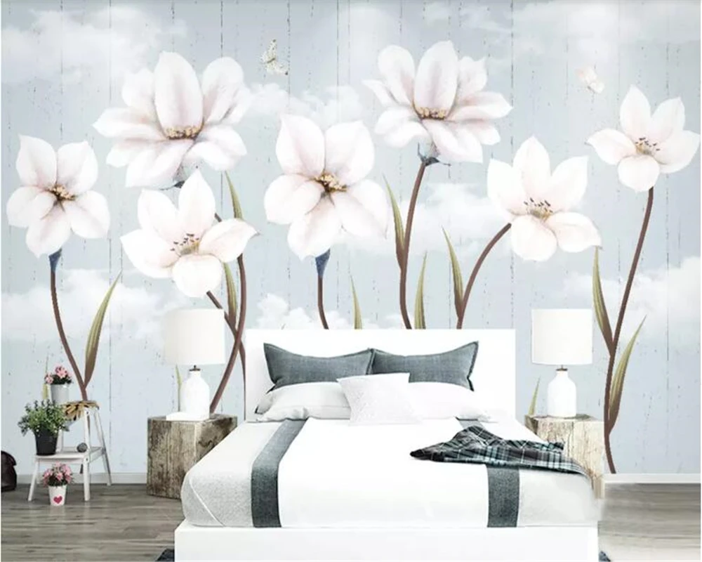 beibehang Custom size Modern minimalist small fresh garden hand-painted flowers Nordic background wall decoration painting
beibehang Custom size Modern minimalist small fresh garden hand-painted flowers Nordic background wall decoration painting