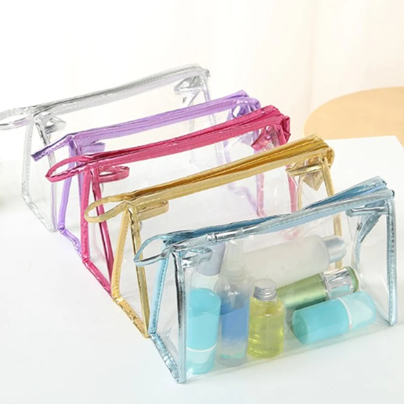 Transparent Plastic Cosmetic Toiletries Bag Women Pillow Shape Zipper Makeup Bags Case Casual Lady Pouch Travel Organizing Purse
Transparent Plastic Cosmetic Toiletries Bag Women Pillow Shape Zipper Makeup Bags Case Casual Lady Pouch Travel Organizing Purse