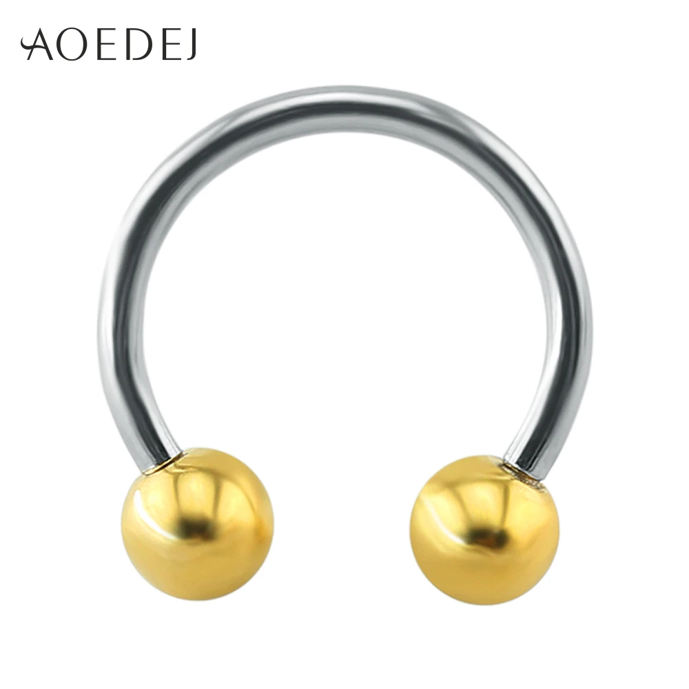 AOEDEJ Two Colors Septum Piercing Real 14g Stainless Steel Nose Septum Ring Jewelry Labret Lip Piercing Ear Cartilage Morne Ring
AOEDEJ Two Colors Septum Piercing Real 14g Stainless Steel Nose Septum Ring Jewelry Labret Lip Piercing Ear Cartilage Morne Ring