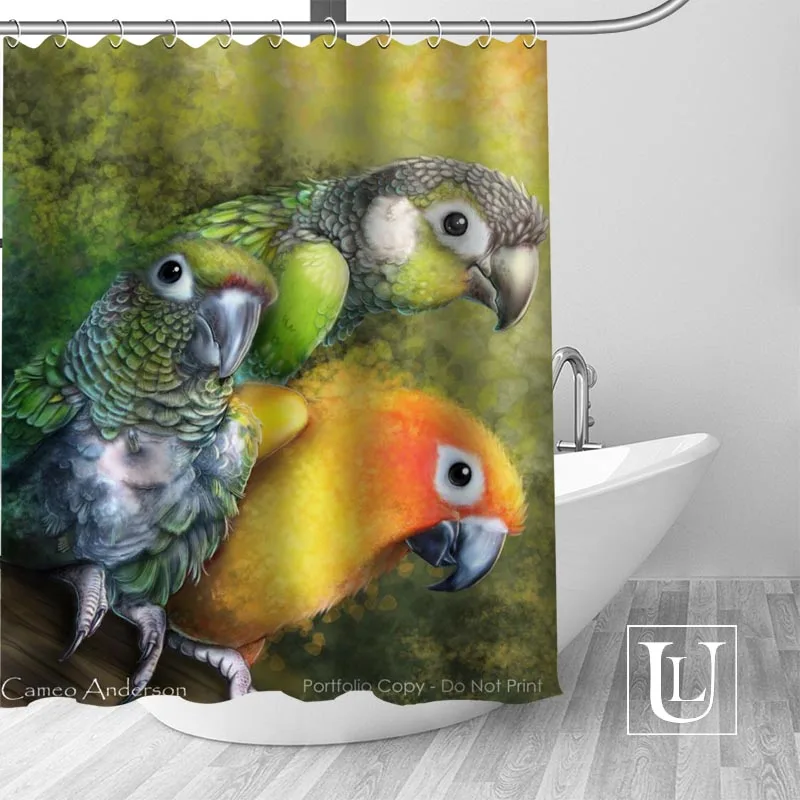 Custom Parrot Painting Bath Curtain Fabric Modern Shower Curtain bathroom beautiful Curtains Bath decor
Custom Parrot Painting Bath Curtain Fabric Modern Shower Curtain bathroom beautiful Curtains Bath decor