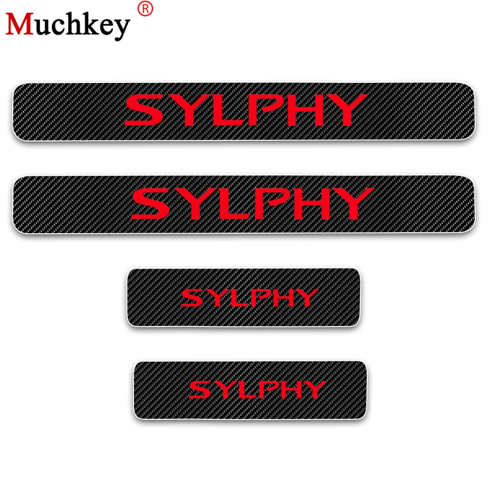 Car Styling For Nissan SYLPHY 4D Carbon Fiber Vinyl Sticker Car Door Sill Protector Scuff Plate Door sill guard Car Accessories
Car Styling For Nissan SYLPHY 4D Carbon Fiber Vinyl Sticker Car Door Sill Protector Scuff Plate Door sill guard Car Accessories