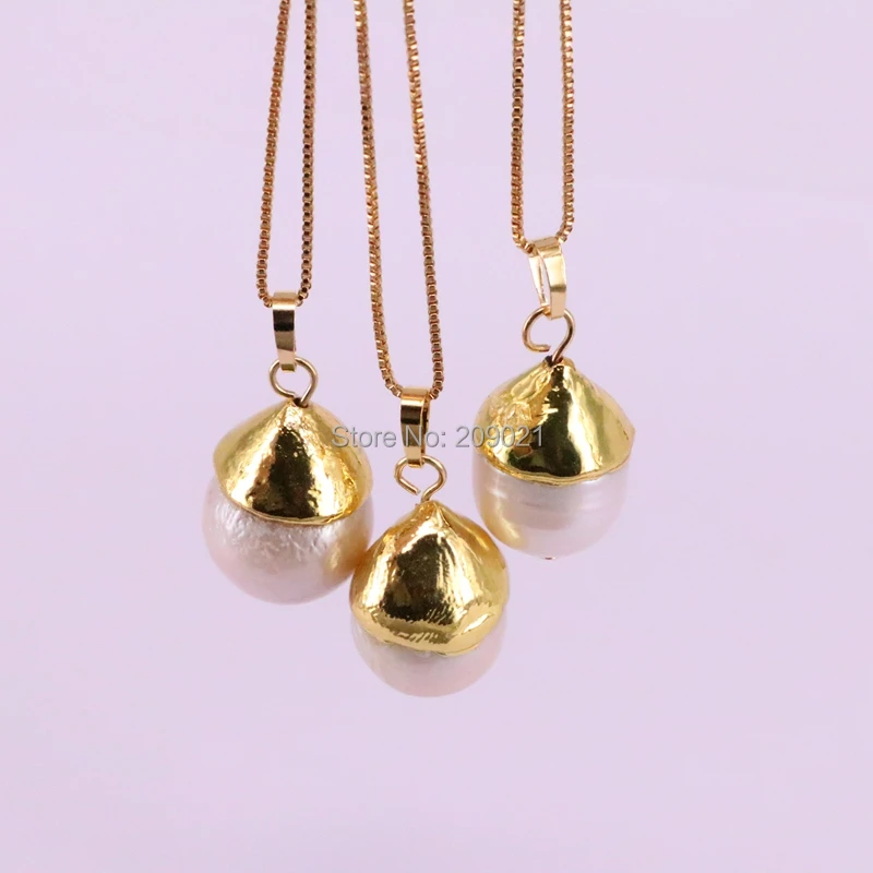 High Quality 8Pcs Gold Color Nature Pearl Pendant Necklaces Slim Chain Necklace Jewelry
High Quality 8Pcs Gold Color Nature Pearl Pendant Necklaces Slim Chain Necklace Jewelry