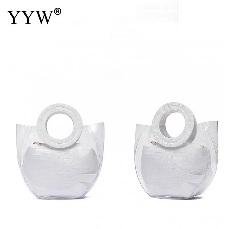 YYW Women Transparent Bag Fashion Pvc Casual Messenger Bags 2019 New Clearly Tote Handbags 2pcs/Set Pu Leather Female Handbag
YYW Women Transparent Bag Fashion Pvc Casual Messenger Bags 2019 New Clearly Tote Handbags 2pcs/Set Pu Leather Female Handbag