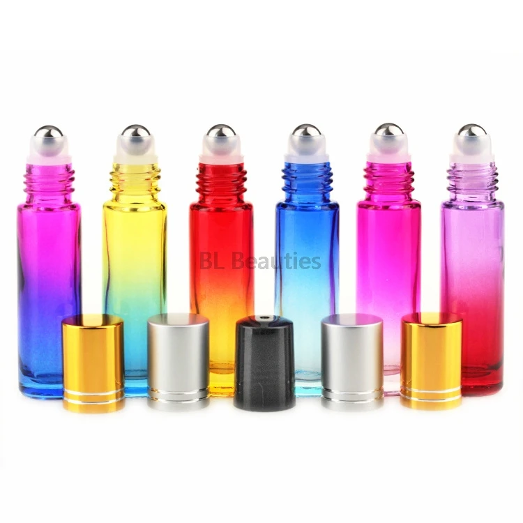 10ml Gradient Color Thick Glass Roll On Essential Oil Perfume Bottle Empty Parfum Bottles Roller Ball Travel Use Necessaries
10ml Gradient Color Thick Glass Roll On Essential Oil Perfume Bottle Empty Parfum Bottles Roller Ball Travel Use Necessaries