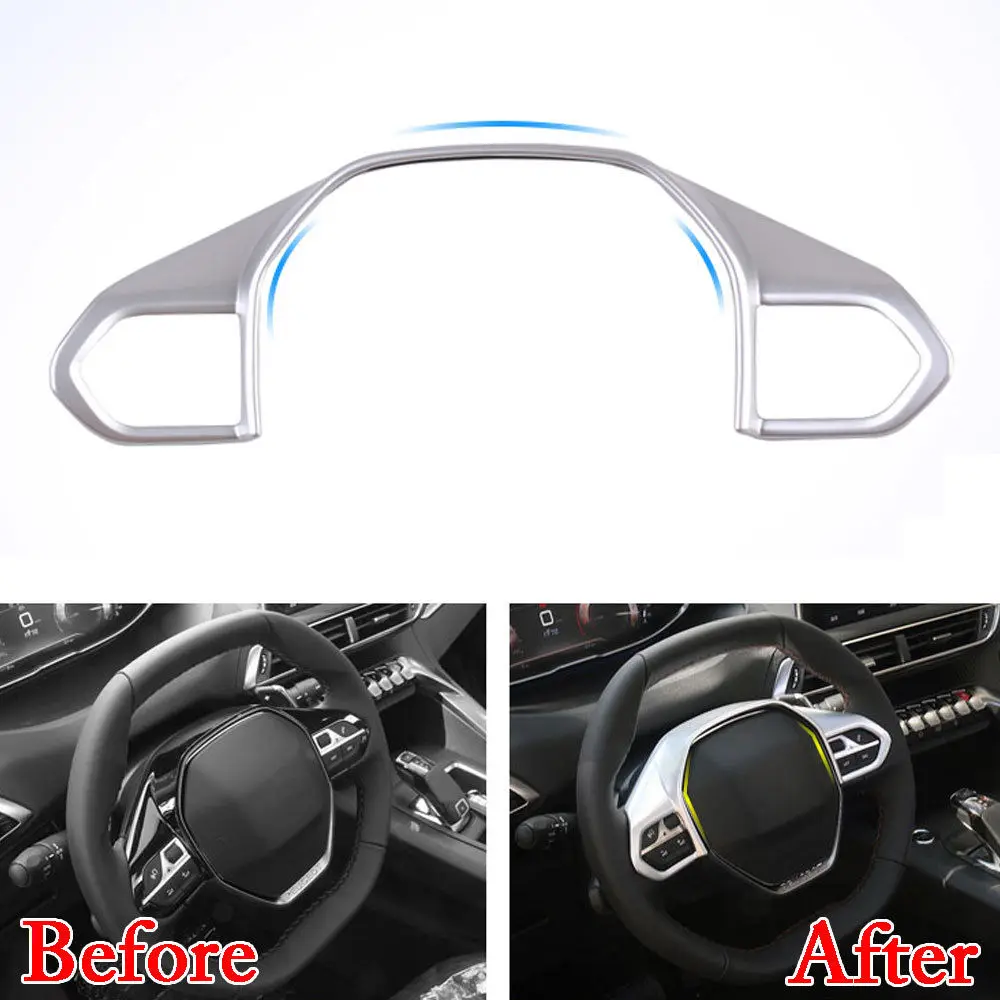 Fit For 2017 Peugeot 5008 Chrome ABS Inner Steering Wheel Cover Trim Matte Silver Molding Decorative Car Styling Accessories
Fit For 2017 Peugeot 5008 Chrome ABS Inner Steering Wheel Cover Trim Matte Silver Molding Decorative Car Styling Accessories