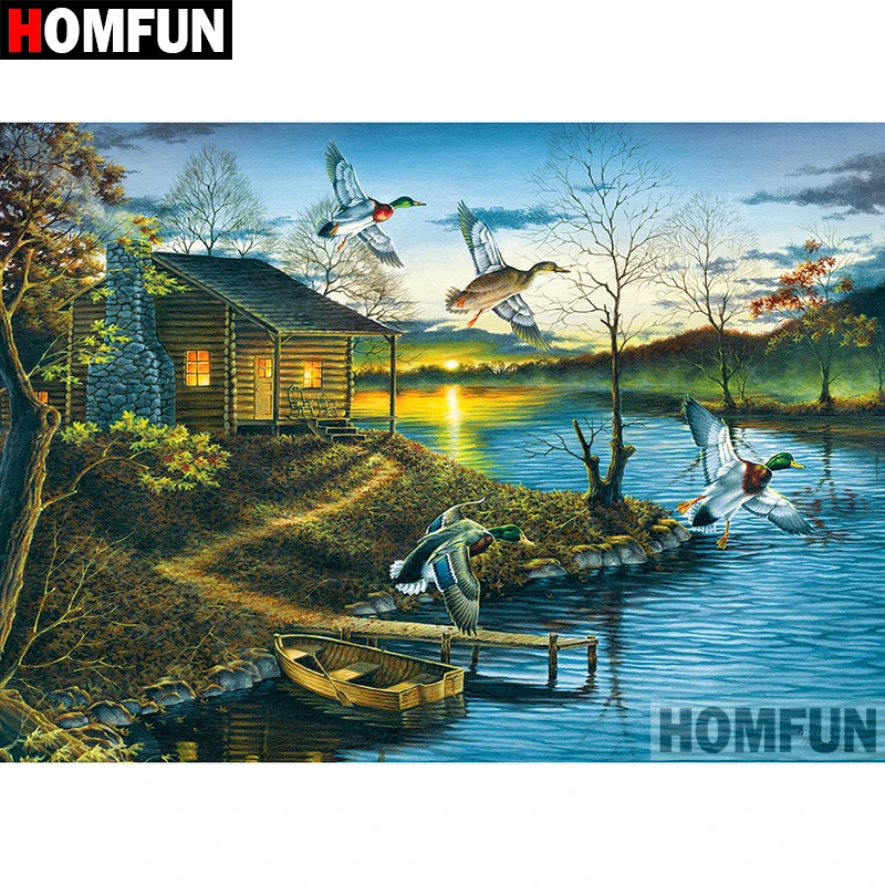 HOMFUN 5D DIY Diamond Painting Full Square/Round Drill "Lake house" Embroidery Cross Stitch gift Home Decor Gift A09068
HOMFUN 5D DIY Diamond Painting Full Square/Round Drill "Lake house" Embroidery Cross Stitch gift Home Decor Gift A09068