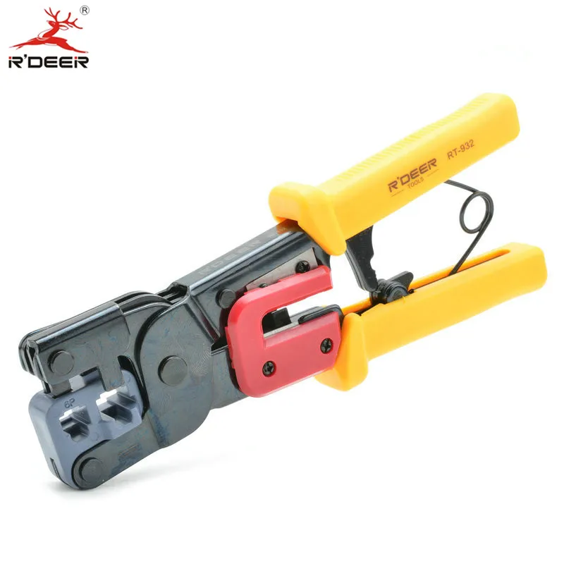 RDEER 2in1 Network Crimping Tool (6P/8P) Crimping Pliers Wire Cable Cutting Stripper Crimp Multitool Hand Tools
RDEER 2in1 Network Crimping Tool (6P/8P) Crimping Pliers Wire Cable Cutting Stripper Crimp Multitool Hand Tools
