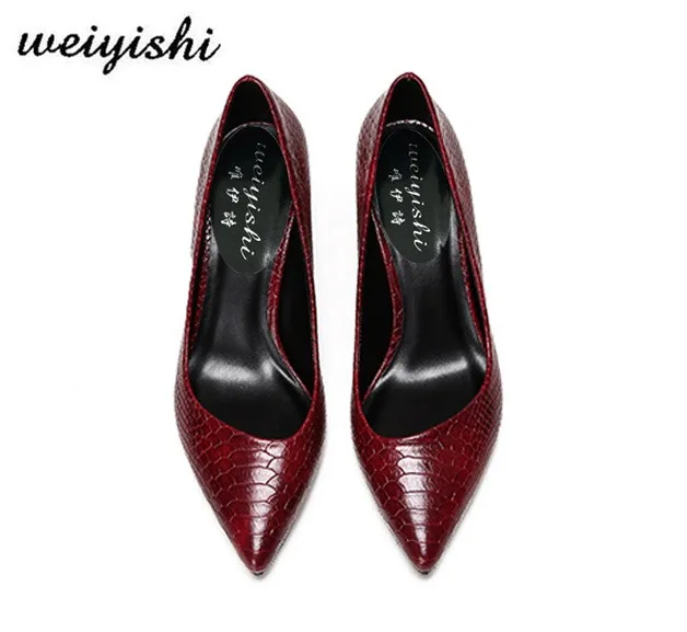 Темно-красные туфли кожаные сандалии кожа внутри новый стиль коровья | Обувь