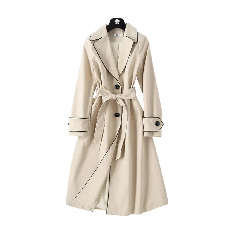 2020 Spring Autumn New Long Trench coat for women Fashion High quality Ladies Coat Casual Single-breasted Windbreaker Women coat
2020 Spring Autumn New Long Trench coat for women Fashion High quality Ladies Coat Casual Single-breasted Windbreaker Women coat