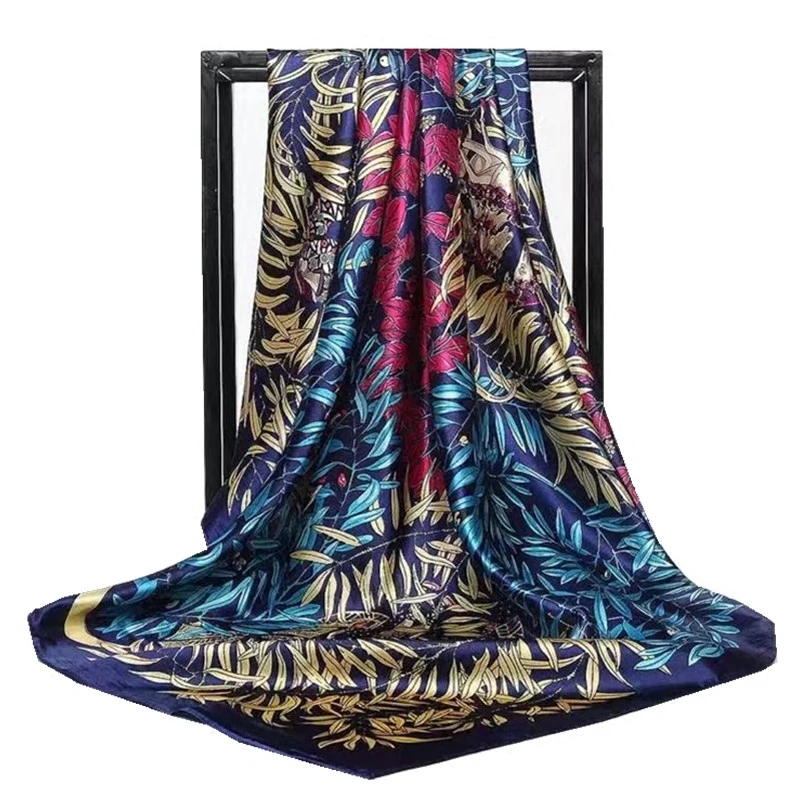 Autumn Winter Silk Scarf Women Forest Leaves Print Scarf New Designer Basic Brand Quality Shawls Women's Scarves and Wraps
Autumn Winter Silk Scarf Women Forest Leaves Print Scarf New Designer Basic Brand Quality Shawls Women's Scarves and Wraps