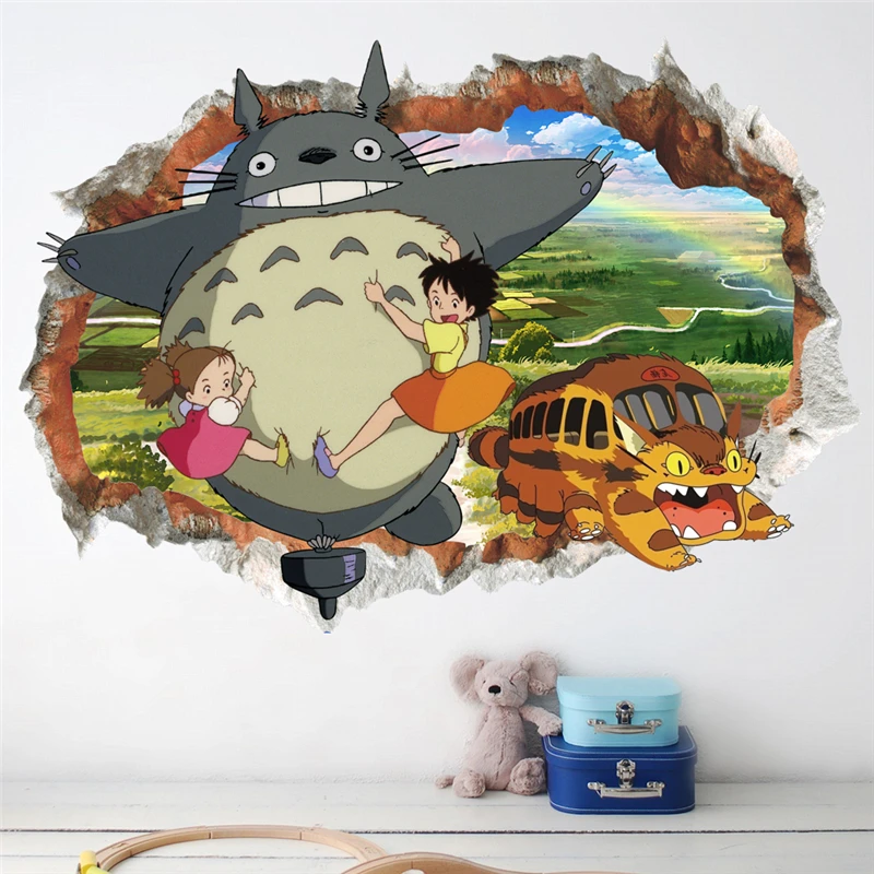 3d Broken Hole Totoro Wall Stickers For Kids Room Decoration Cartoon Animals Mural Art Diy Home Decals Pvc Movie Wall Posters
3d Broken Hole Totoro Wall Stickers For Kids Room Decoration Cartoon Animals Mural Art Diy Home Decals Pvc Movie Wall Posters