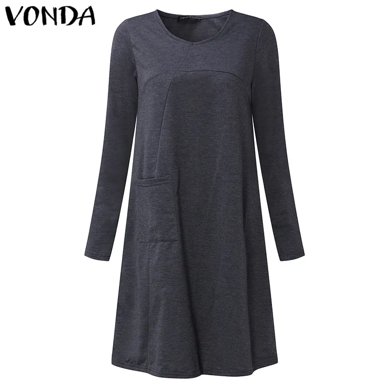VONDA Maternity Clothing 2021 Women Casual Loose O Neck Long Sleeve Knee-length Pregnant Dress Vestidos Plus Size Vestidos 5XL
VONDA Maternity Clothing 2021 Women Casual Loose O Neck Long Sleeve Knee-length Pregnant Dress Vestidos Plus Size Vestidos 5XL