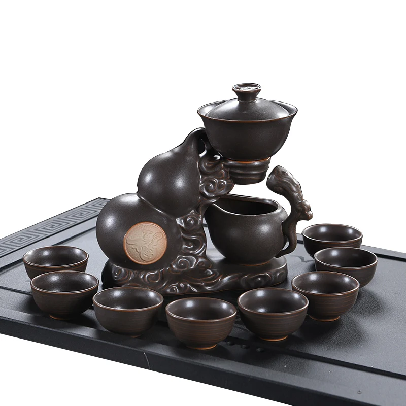 Complete set of Kung Fu tea cup tea set ceramic magnetic water lazy tea automatic tea machine ZP5021559
Complete set of Kung Fu tea cup tea set ceramic magnetic water lazy tea automatic tea machine ZP5021559
