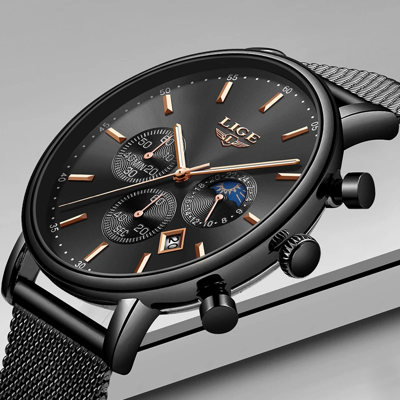 New LIGE Ultra thin Fashion Watch Men Top Brand Luxury Business Men Watches Waterproof Sport Women Watch Relogio Masculino+Box
New LIGE Ultra thin Fashion Watch Men Top Brand Luxury Business Men Watches Waterproof Sport Women Watch Relogio Masculino+Box