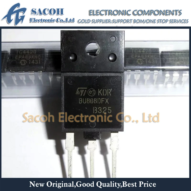 New Original 10PCS/Lot BU808DFX OR BU808DFI BU808DF BU808 TO-3PF 8A 1400V NPN POWER DARLINGTON TRANSISTOR
New Original 10PCS/Lot BU808DFX OR BU808DFI BU808DF BU808 TO-3PF 8A 1400V NPN POWER DARLINGTON TRANSISTOR