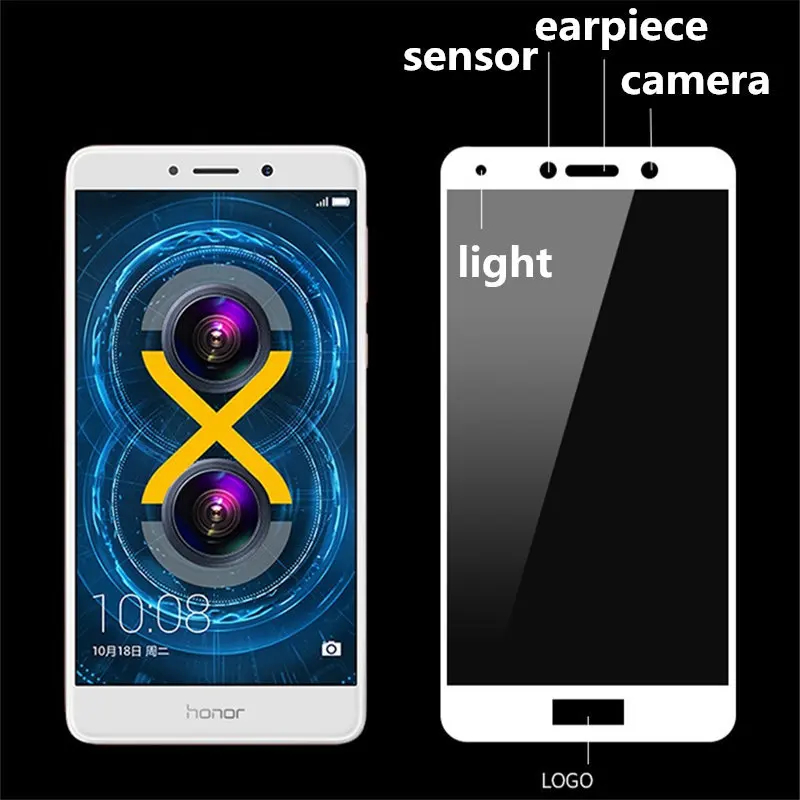 Полное покрытие из закаленного стекла для huawei mate 9 lite 5 дюймов защитный экран